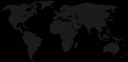 Dotted world map. Vector illustration . Template for your designのイラスト素材
