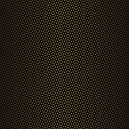 Golden vintage seamless pattern on black background. Vector illustration for retro designのイラスト素材