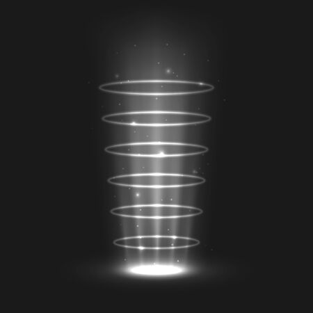 Magic light effects of teleport portal vector illustrationのイラスト素材