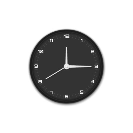wall office clock icon isolatedのイラスト素材
