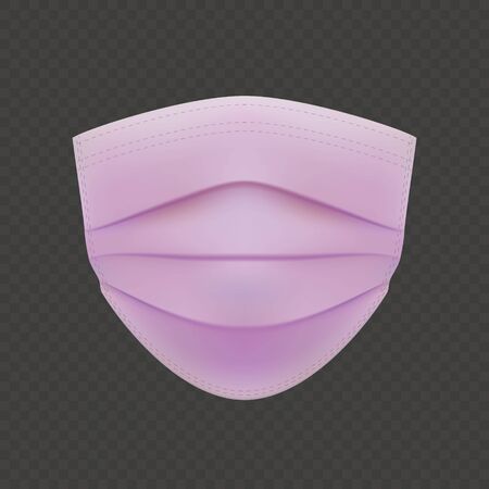 3d realistic medical face maskのイラスト素材