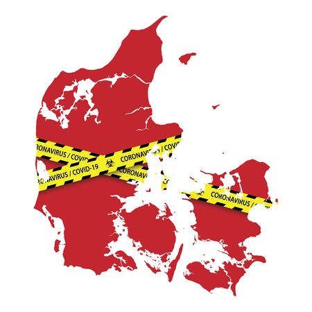 Danger coronavirus Bannerのイラスト素材