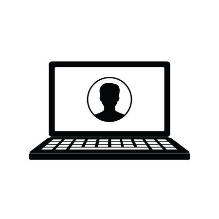 video call icon. Vector illustrationのイラスト素材