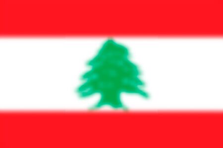 Blurred background with flag Lebanon. Vector illustrationのイラスト素材