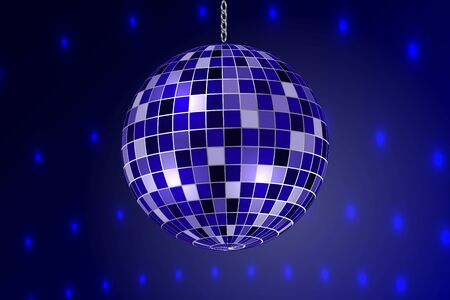 Mirror disco ballのイラスト素材