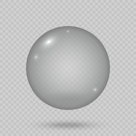 Realistic soap bubble isolated on transparent backgroundのイラスト素材