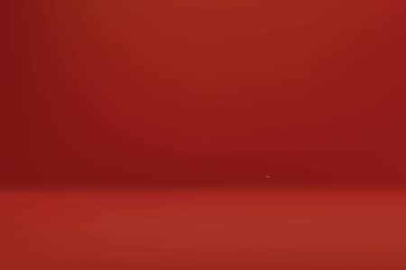 Empty red color studio room with shadow backgroundのイラスト素材