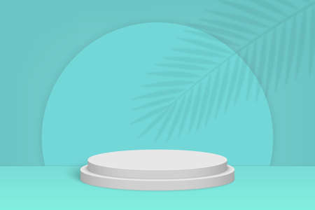 3d minimal scene with podium, Cosmetic product presentation mockup backgroundのイラスト素材