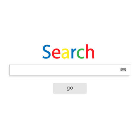 Web search field. Search bar set vector interface elements with button. Template for your designのイラスト素材