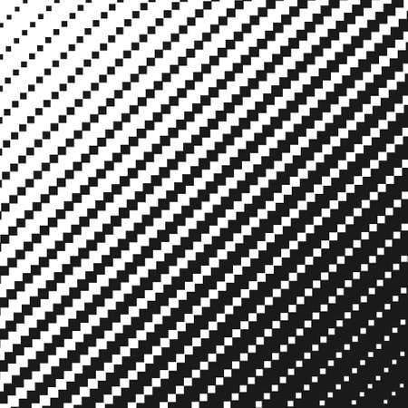 Halftone square black and white pattern. Geometric background with gradient effectのイラスト素材