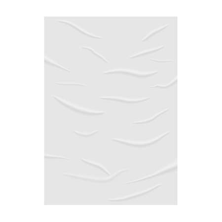Realistic wrinkle paper with wet glued texture. Blank poster mockupのイラスト素材
