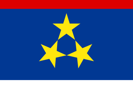 Simple flag of Zululand. Correct size, proportion, colorsのイラスト素材