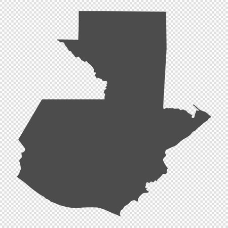 High detailed isolated map - Guatemalaのイラスト素材