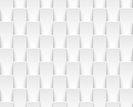 White tile geometric seamless pattern. Texture interior wall panel backgroundのイラスト素材