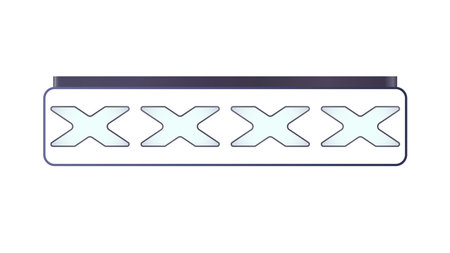 White and blue strike indicator featuring bold glowing "X" symbols in a clean design.のイラスト素材