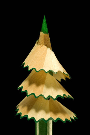 It is symbolical the staff  new year, a fur-tree from a pencil  の写真素材