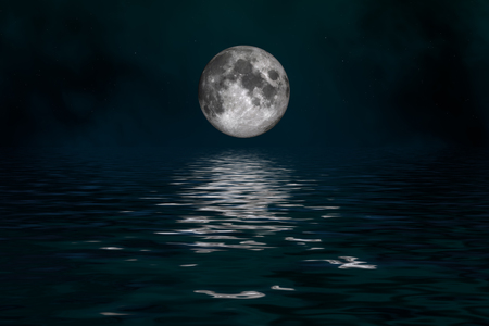 Space landscape  mysterious moon  image created Institute Cinema 4dの写真素材