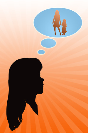 Education of children - the main female purpose の写真素材
