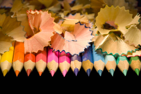 In it the photo are visible all primary colours  red, yellow, orange, dark blue, violet, green  の写真素材