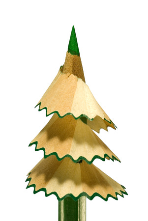 It is symbolical the staff  new year, a fur-tree from a pencil  の写真素材