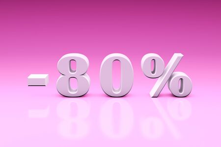 Holiday discounts for the goods and services. Set of discount 3d-images 3000x4500px.の写真素材