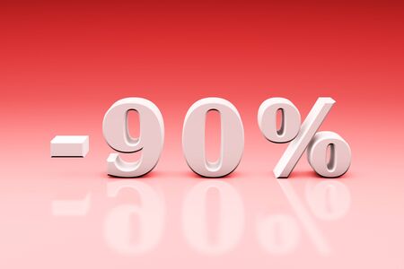 Holiday discounts for the goods and services. Set of discount 3d-images 3000x4500px.の写真素材