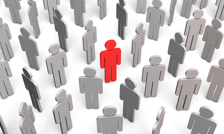 Standing Out from the Crowd. Available in high-resolution and several sizes to fit the needs of your project.の写真素材
