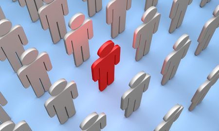 Standing Out from the Crowd. Available in high-resolution and several sizes to fit the needs of your project.の写真素材