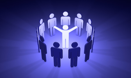 Standing Out from the Crowd. Available in high-resolution and several sizes to fit the needs of your project.の写真素材