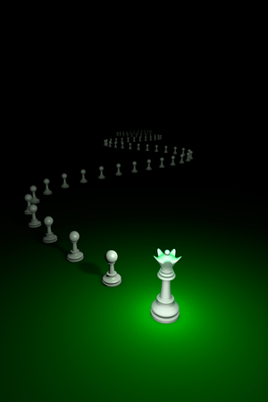 Flexible Policy. Vertical chess composition. Available in high-resolution and several sizes to fit the needs of your project. 3D renderi illustration. Black background layout with free text space.の写真素材