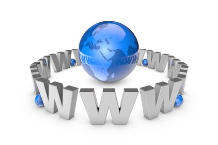Globalization. International communication system. New information technologies. International Internet addiction (image metaphor). Available in high-resolution and several sizes to fit the needs of your project. 3D illustration rendering.の写真素材