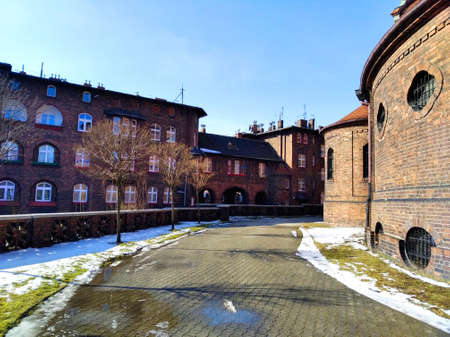 Bypass of the church in Nikiszowiecの写真素材