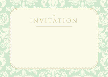 Ornate damask background. Invitation to the wedding or announcementsのイラスト素材