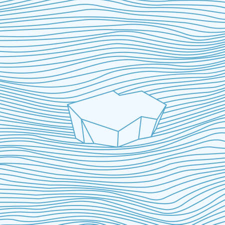 Iceberg Illustrationのイラスト素材
