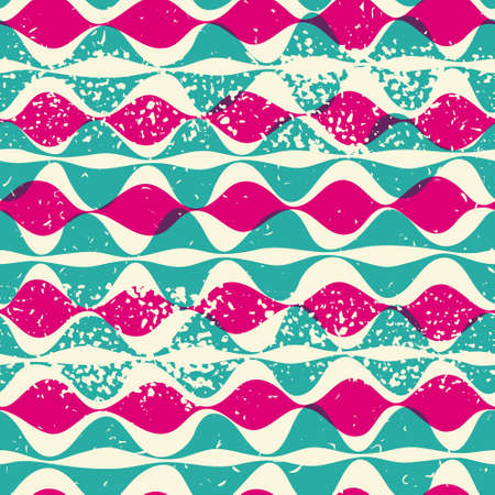 Illustration with texture for print, web seamless pattern hipstersのイラスト素材