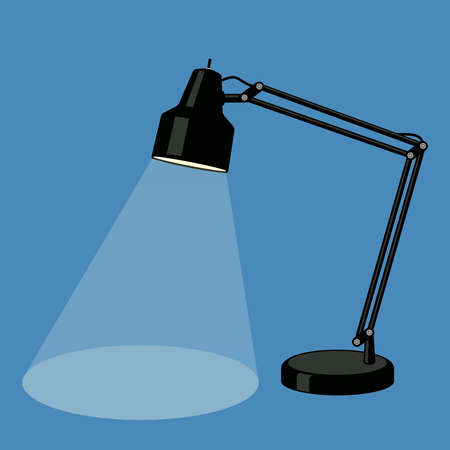 Reading-lamp. Flat design.のイラスト素材