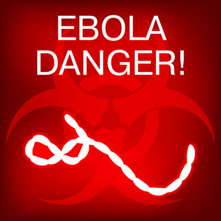 Ebola Virus in Africa. Vector Illustration