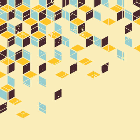 Abstract geometric retro background. のイラスト素材