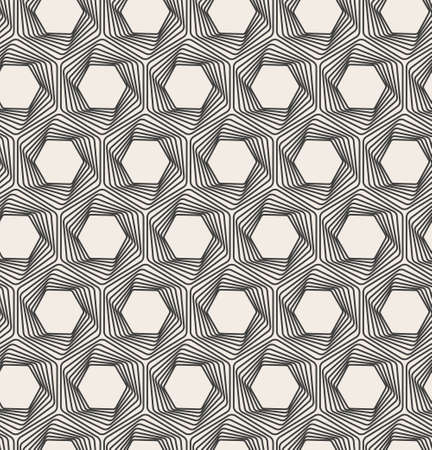Vector abstract seamless background. Line pattern. Optical illusionのイラスト素材