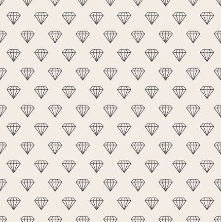 Vector abstract seamless background. Line pattern. Diamonds backgroundのイラスト素材