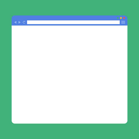 Flat blank browser window. Template for your contentのイラスト素材