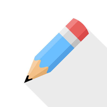 Pencil. Flat Design vector iconのイラスト素材