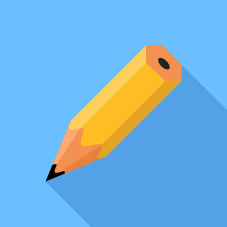 Pencil. Flat Design vector iconのイラスト素材