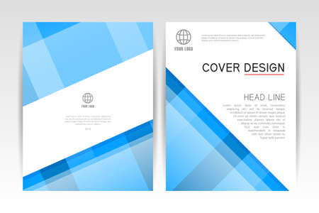 Cover magazine. Layout Cover design template, annual report brochure. Business design template. Vector illustrationのイラスト素材