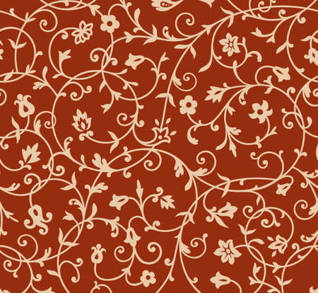 Vintage floral pattern. Rich ornament, old style pattern for wallpapers, textile, Scrap booking etc.のイラスト素材