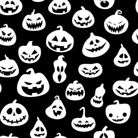 Seamless pattern for Halloween with pumpkinsのイラスト素材
