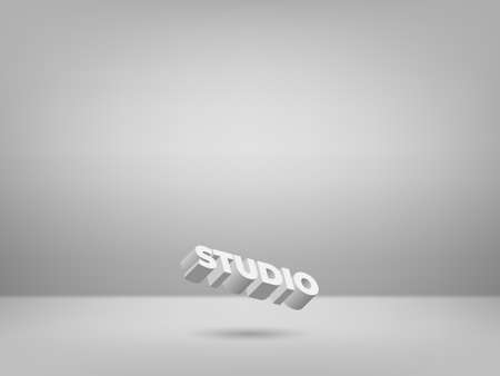 Grey studio background. Studio backdrop. Modern design for presenting your product - Vectorのイラスト素材
