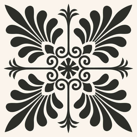Vector vintage foliate. Design elementのイラスト素材