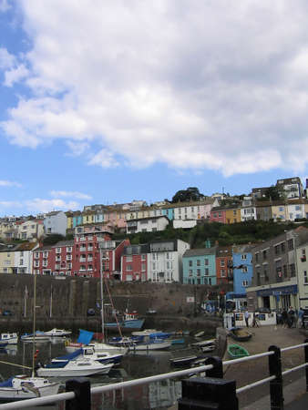 Fishing Harbour in Devonの写真素材
