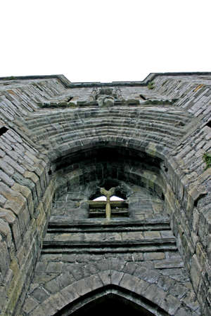 Caernarfon Castle in North Wales UKの写真素材